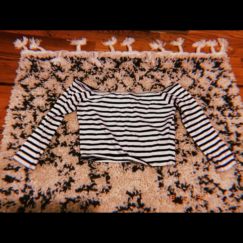 stripped crop top